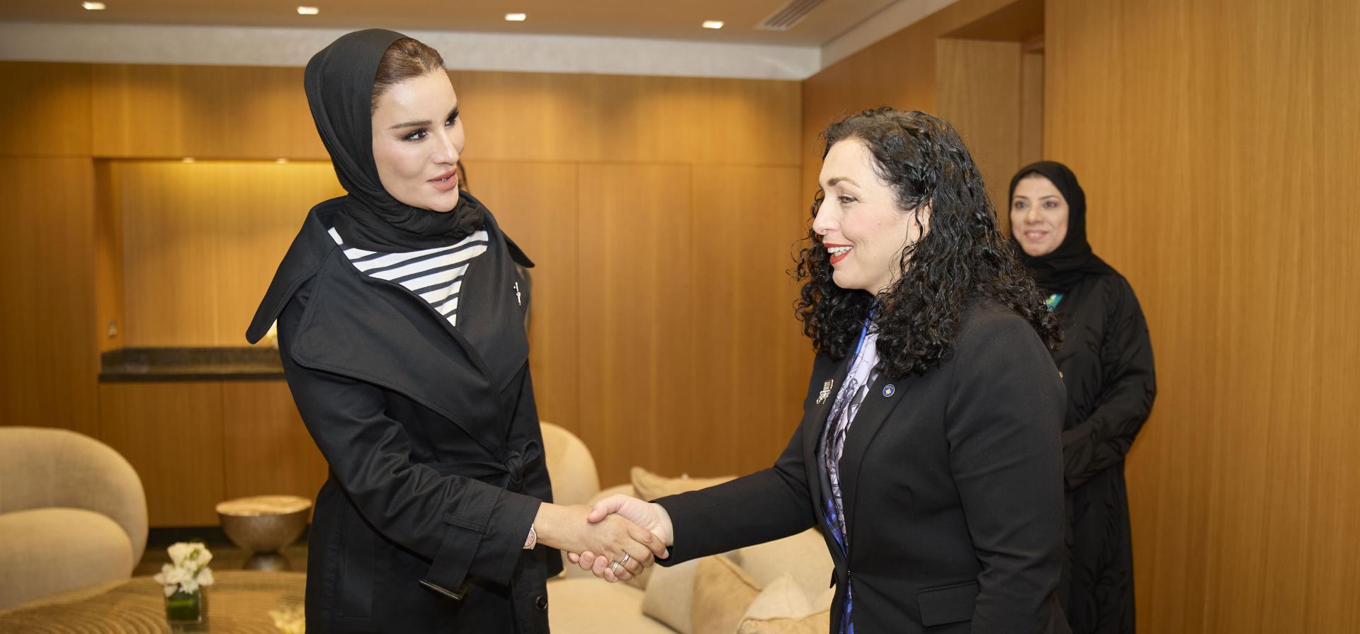 Her Highness meets with President of Kosovo 