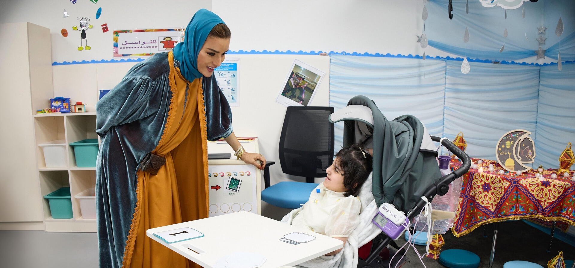 Her Highness Sheikha Moza bint Nasser Visits Warif Academy