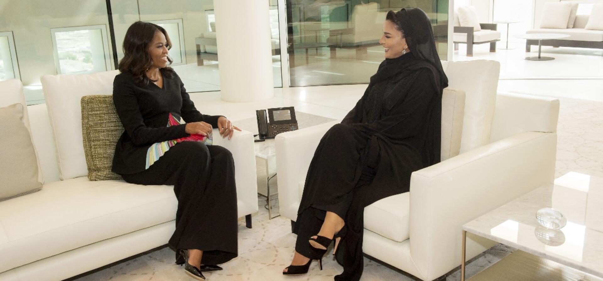 HH Sheikha Moza meets U.S. First Lady