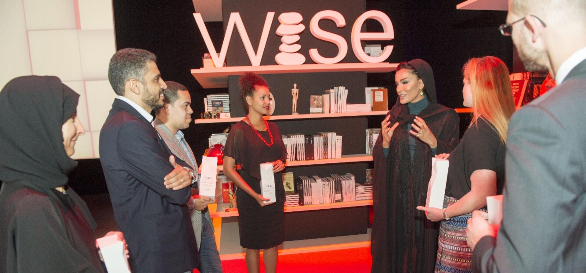 HH Sheikha Moza meets winners of WISE 2015 awards