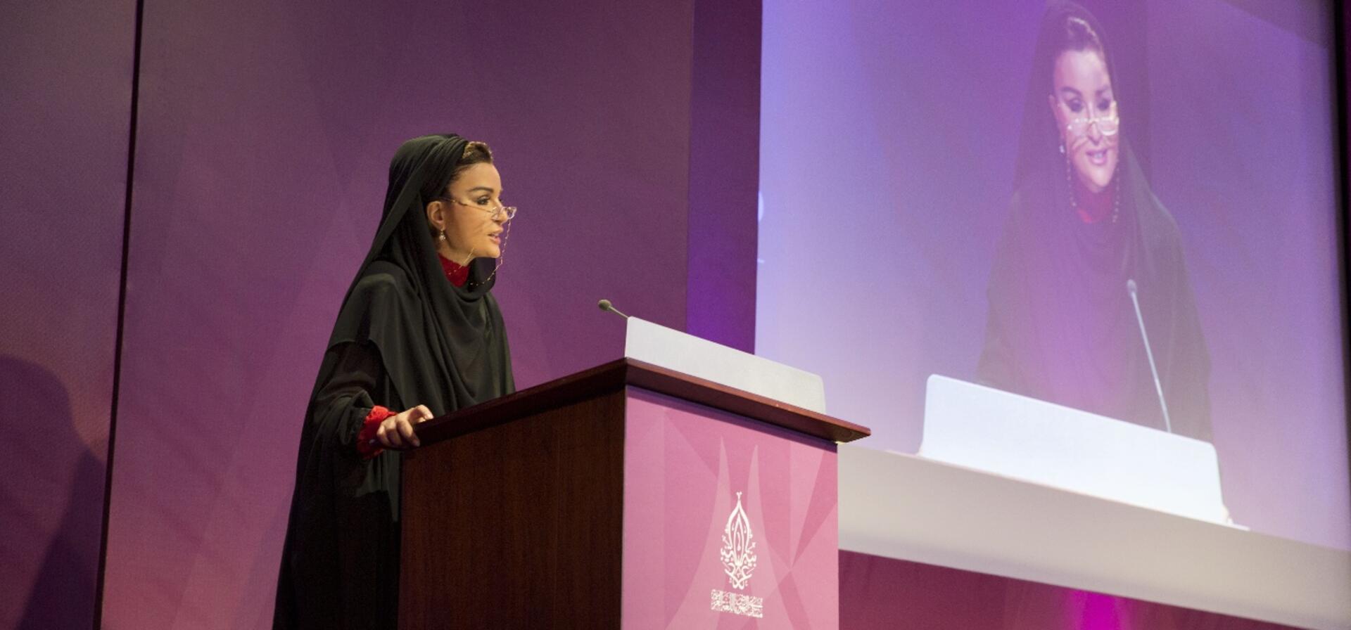 HH Sheikha Moza Opens Arabic Language Forum