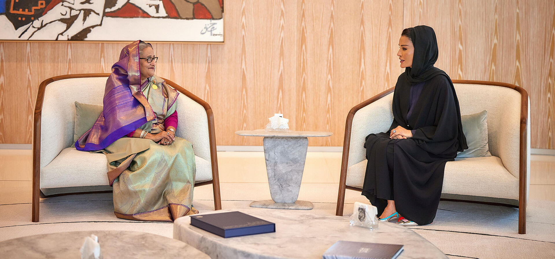 Her Highness Meets with The Prime Minister of Bangladesh