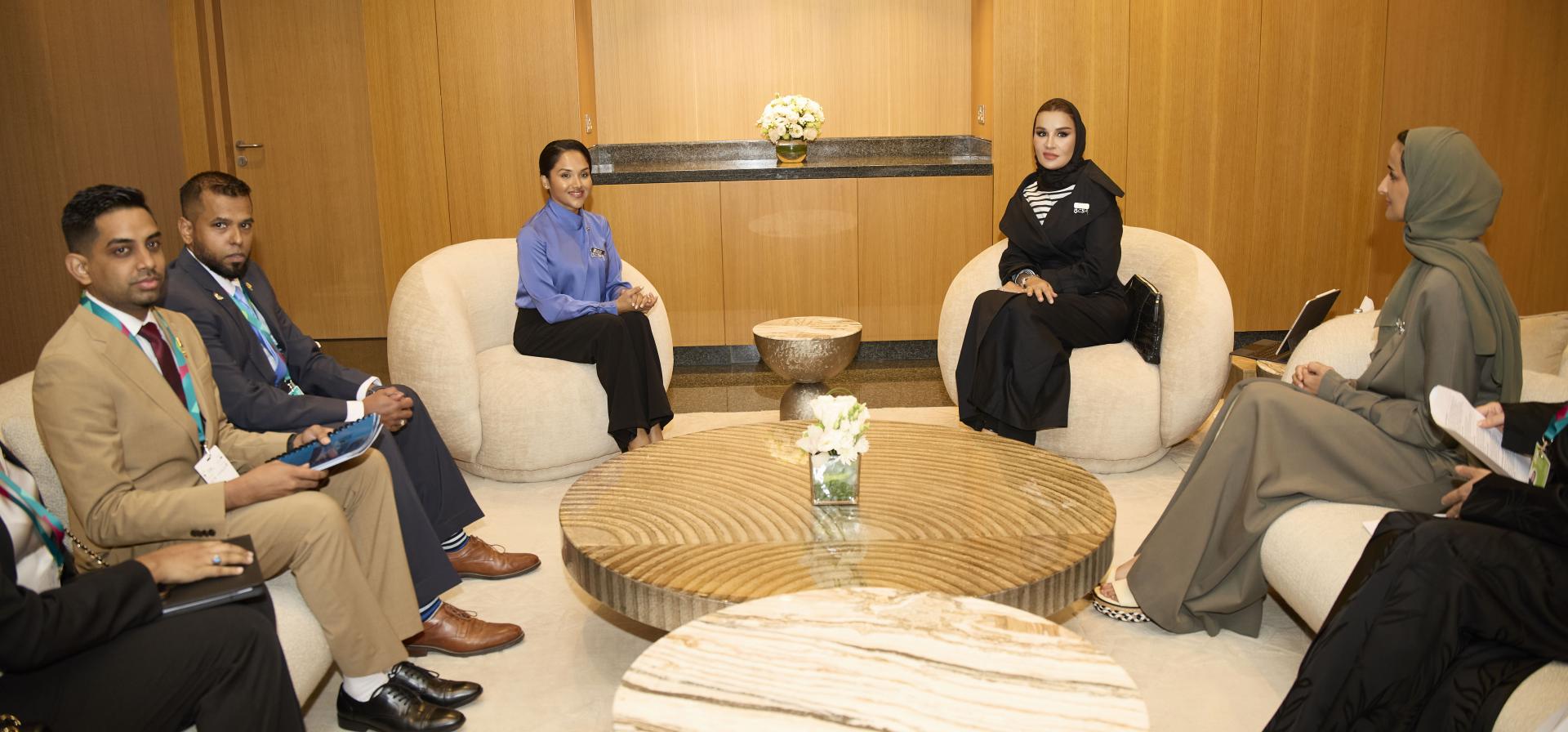 Her Highness meets with First Lady of the Cooperative Republic of Guyana