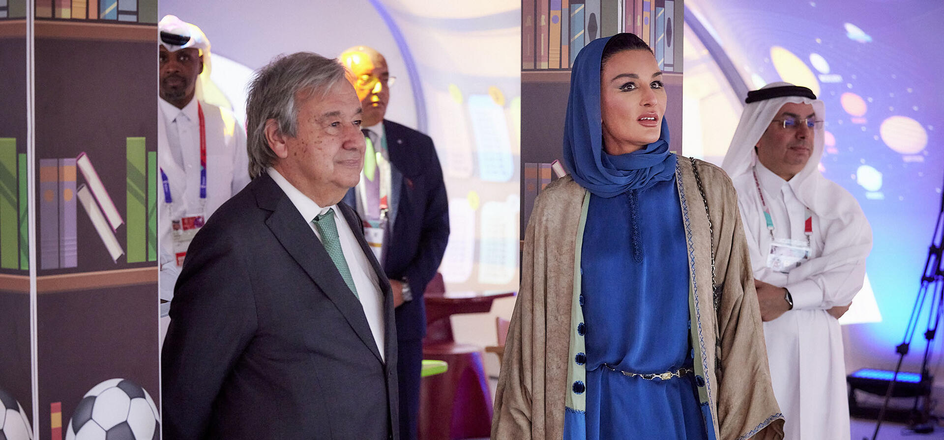 صاحبة السمو تجتمع مع الأمين العام للأمم المتحدة