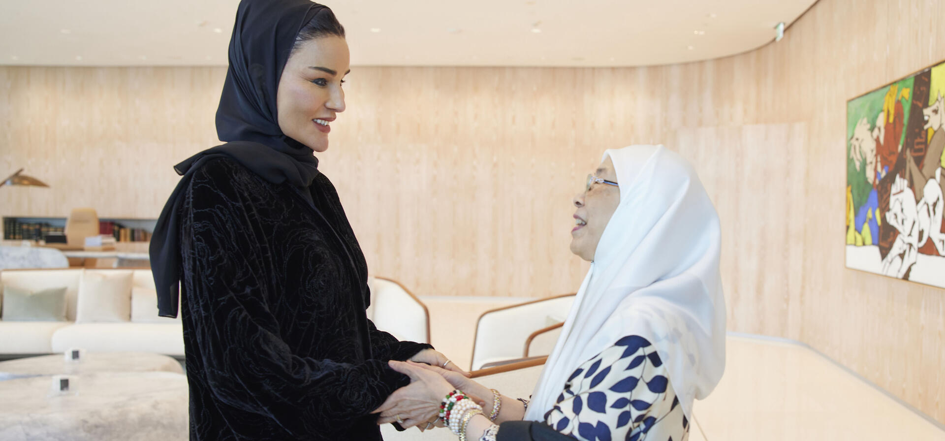 Her Highness meets with Spouse of the Malaysian Prime Minister