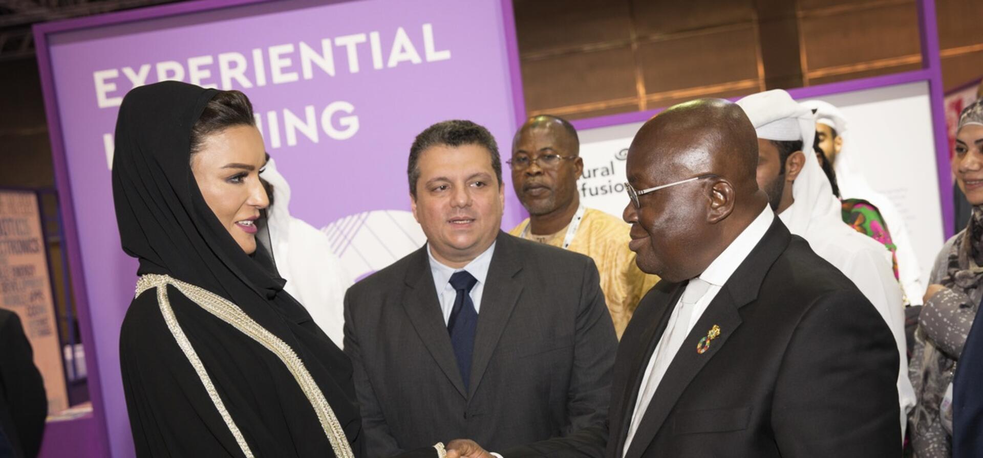 صاحبة السمو تجتمع بفخامة رئيس غانا