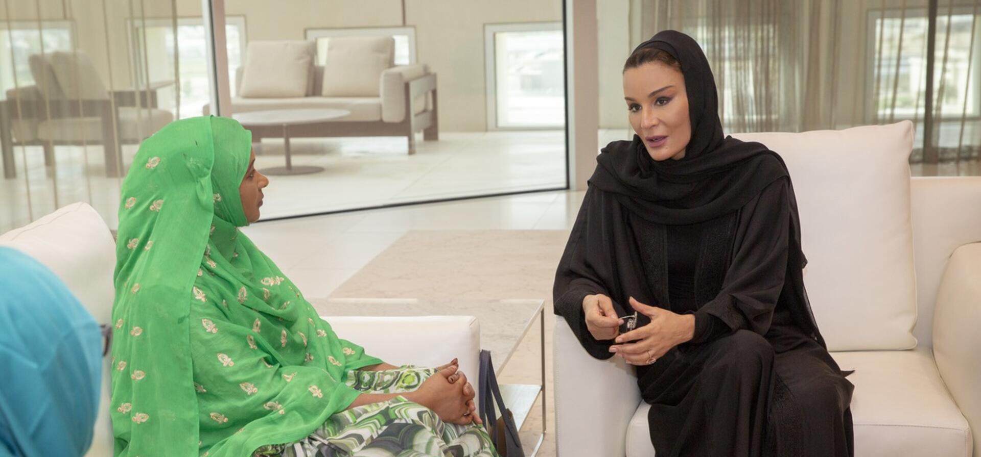 HH Sheikha Moza meets with Speaker of Ethiopian House of Federation 