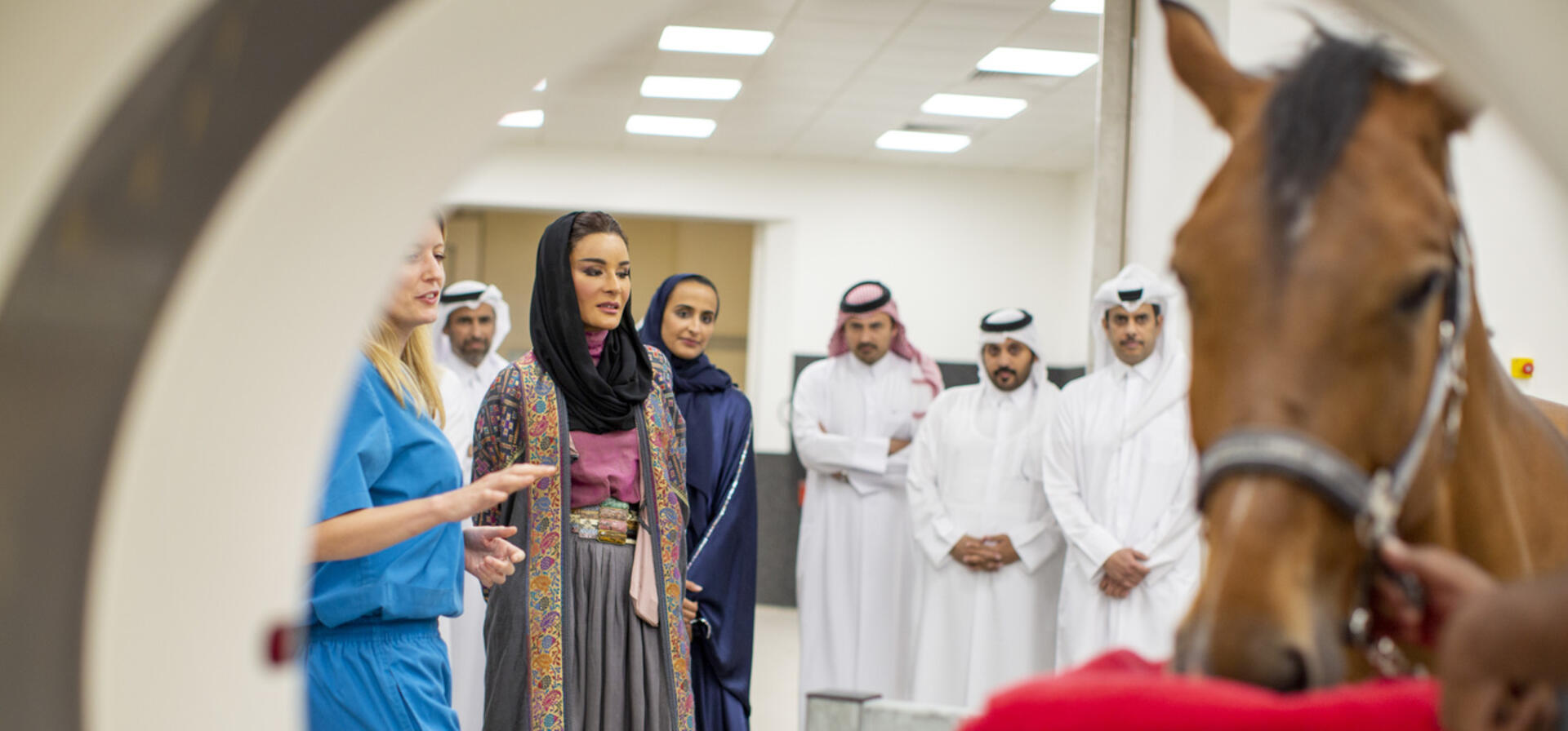 صاحبة السمو تفتتح المركز الطبي البيطري للخيل في مؤسسة قطر