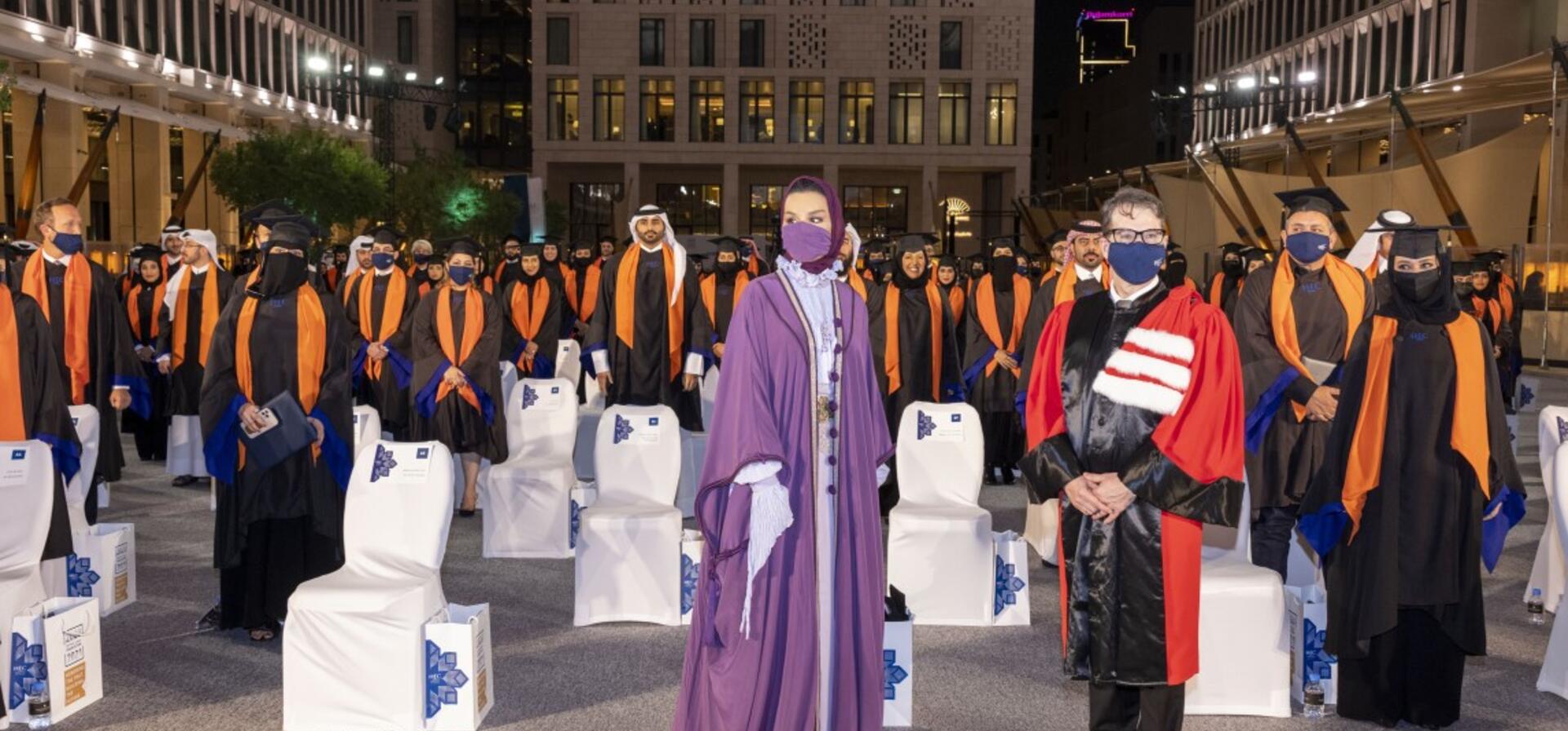 HH Sheikha Moza attends HEC Paris in Qatar graduation and new building inauguration
