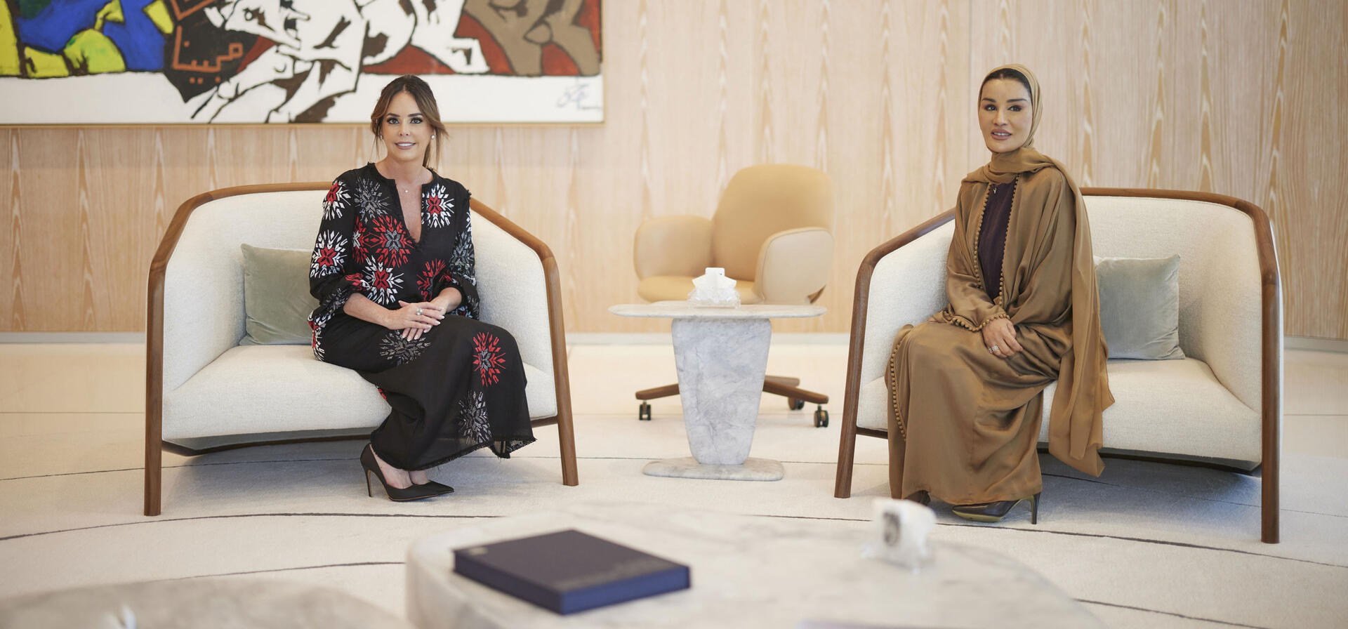 صاحبة السمو تجتمع بحرم فخامة رئيس باراغواي