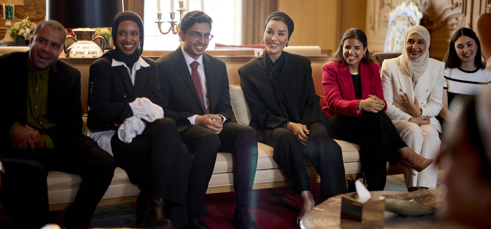 صاحبة السمو تلتقي خريجي مؤسسة قطر في الولايات المتحدة الأمريكية