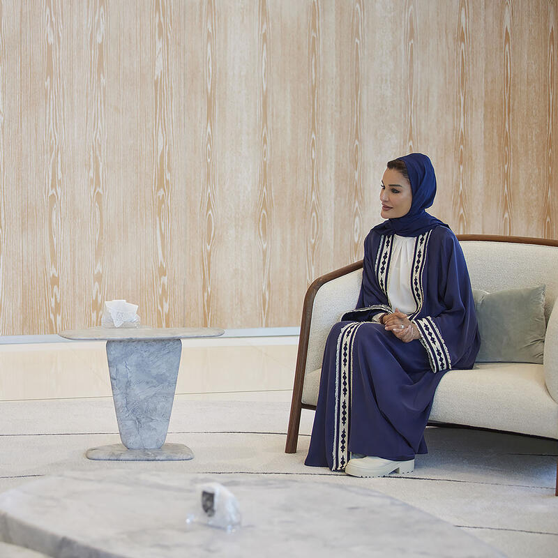 Her Highness Meets with the First Lady of Brazil