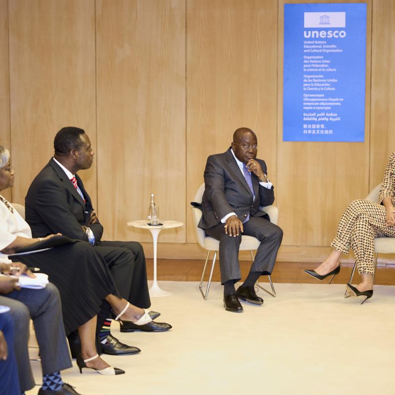 صاحبة السمو تجتمع بفخامة رئيس غانا