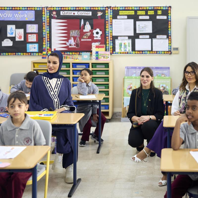 Her Highness visit the First Assalam School