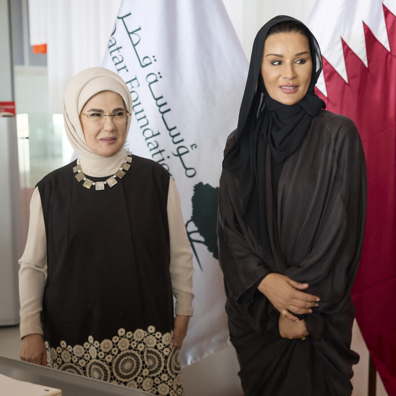 Her Highness Meets with the First Lady of Türkiye