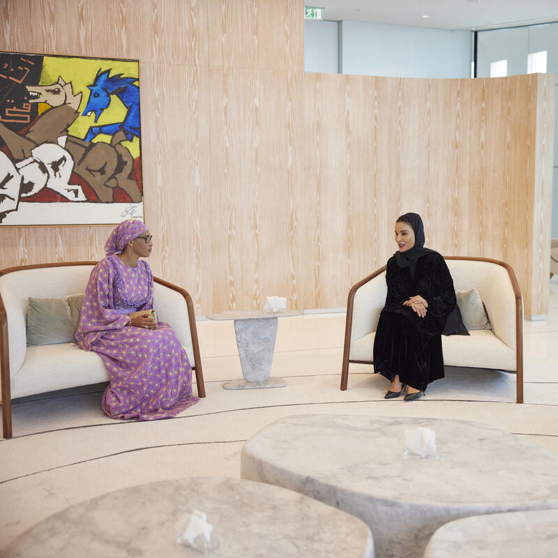 Her Highness meets with First Lady of The Gambia