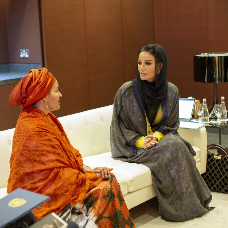 صاحبة السمو تجتمع بنائبة الأمين العام للأمم المتحدة