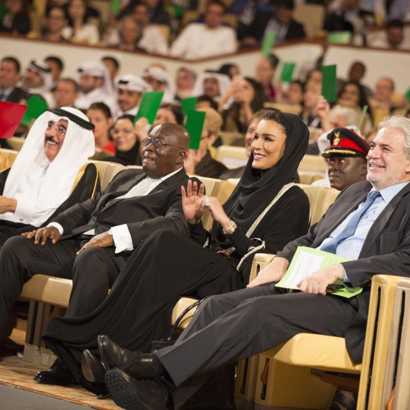 صاحبة السمو تشارك في الجلسة رفيعة المستوى لمؤسسة التعليم فوق الجميع