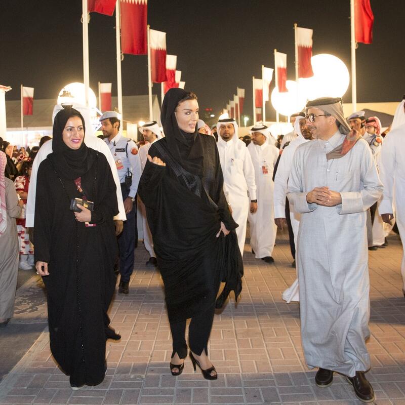 صاحبة السمو تزور فعاليات اليوم الوطني بدرب الساعي وكتارا