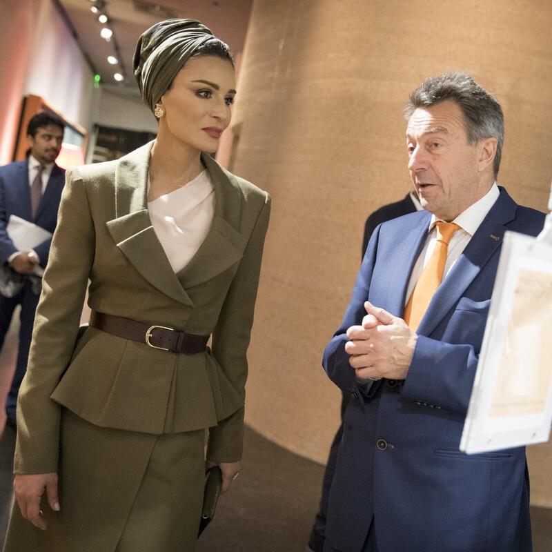 صاحبة السمو تجتمع برئيس اللجنة الدولية للصليب الأحمر