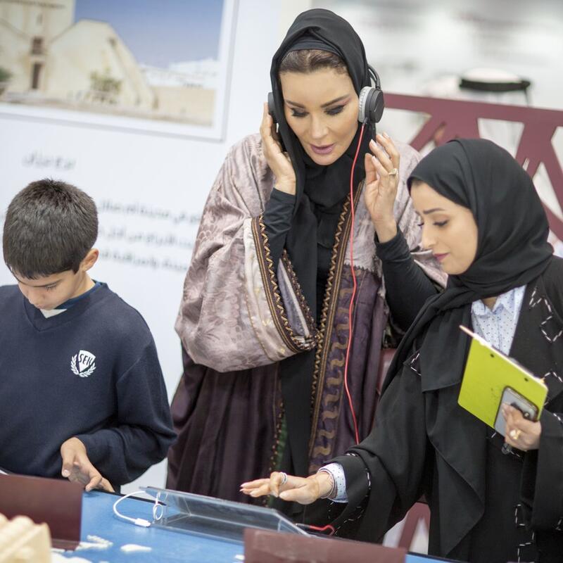 صاحبة السمو تزور معرض الدوحة الدولي للكتاب