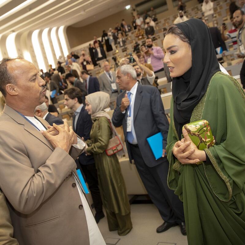 HH Sheikha Moza attends opening of conference celebrating Malek Bennabi at HBKU