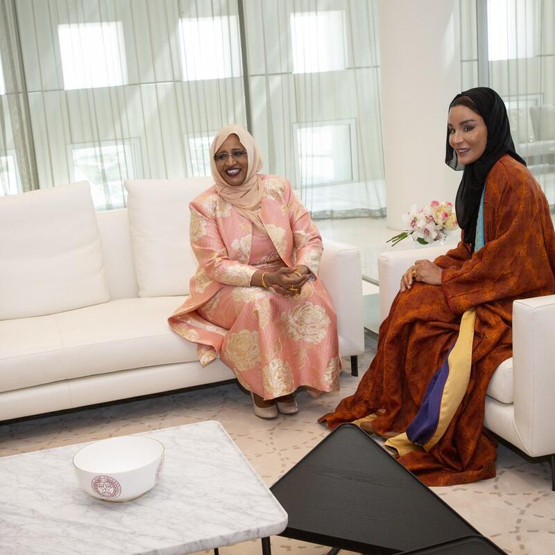 HH Sheikha Moza meets First Lady of Somalia