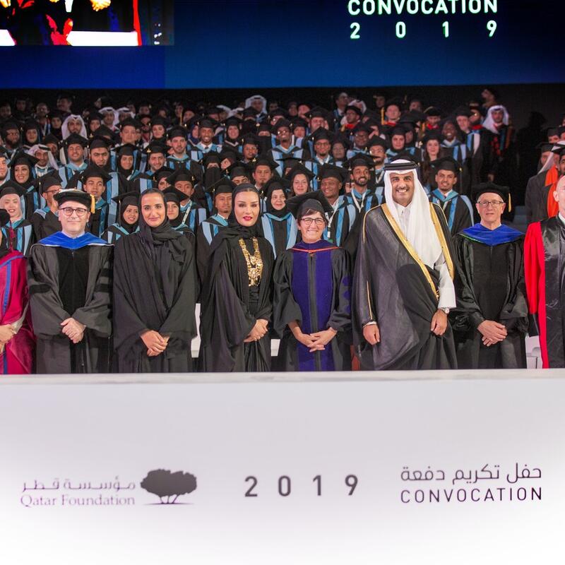 HH the Amir and HH Sheikha Moza attend 2019 Qatar Foundation Convocation