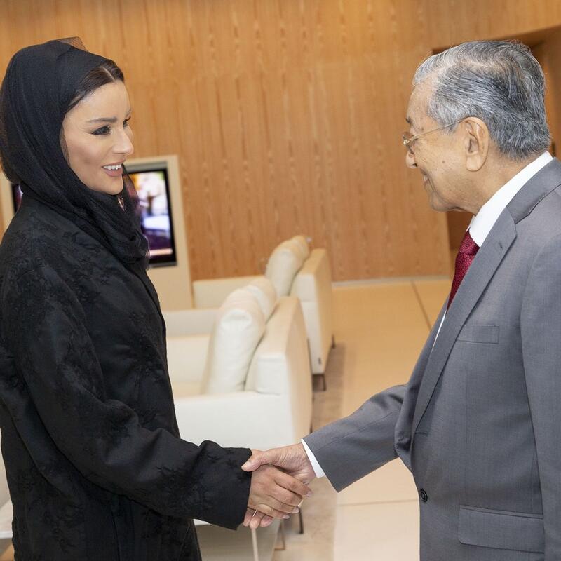 صاحبة السمو تجتمع برئيس الوزراء الماليزي