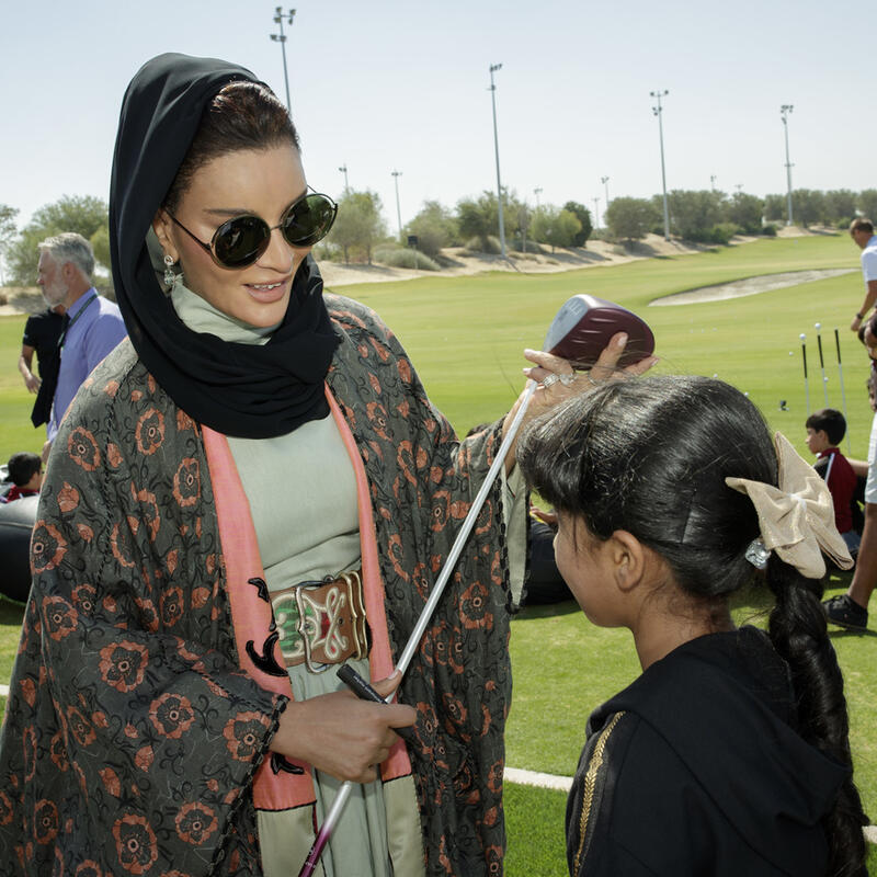 HH Sheikha Moza opens Education City Golf Club