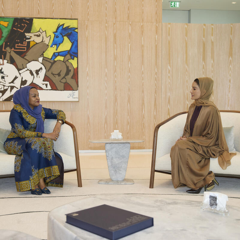 HH meets with the First Lady of Zanzibar