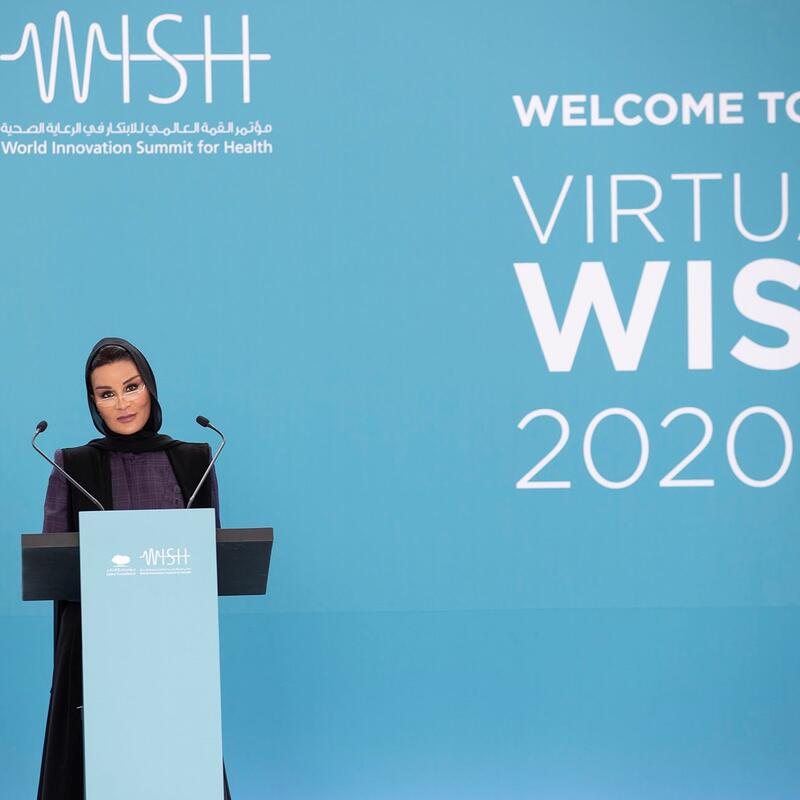 HH Sheikha Moza opens WISH 2020 with a call for unity in the face of unprecedented COVID-19 challenge