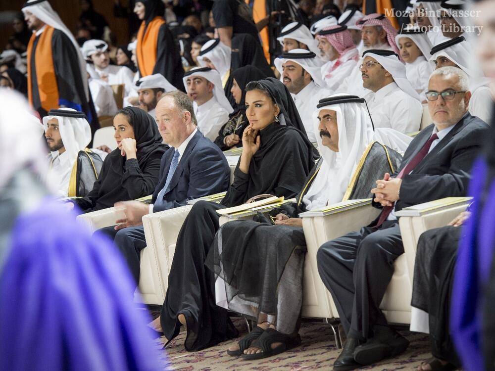 Their Highnesses witness the 2015 Qatar Foundation Convocation Ceremony Their Highnesses witness the 2015 Qatar Foundation Convocation Ceremony