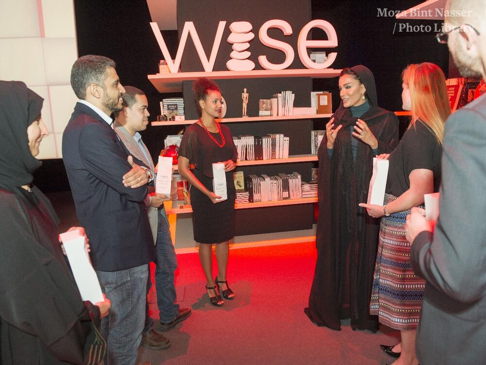 HH Sheikha Moza meets winners of WISE 2015 awards HH Sheikha Moza meets winners of WISE 2015 awards