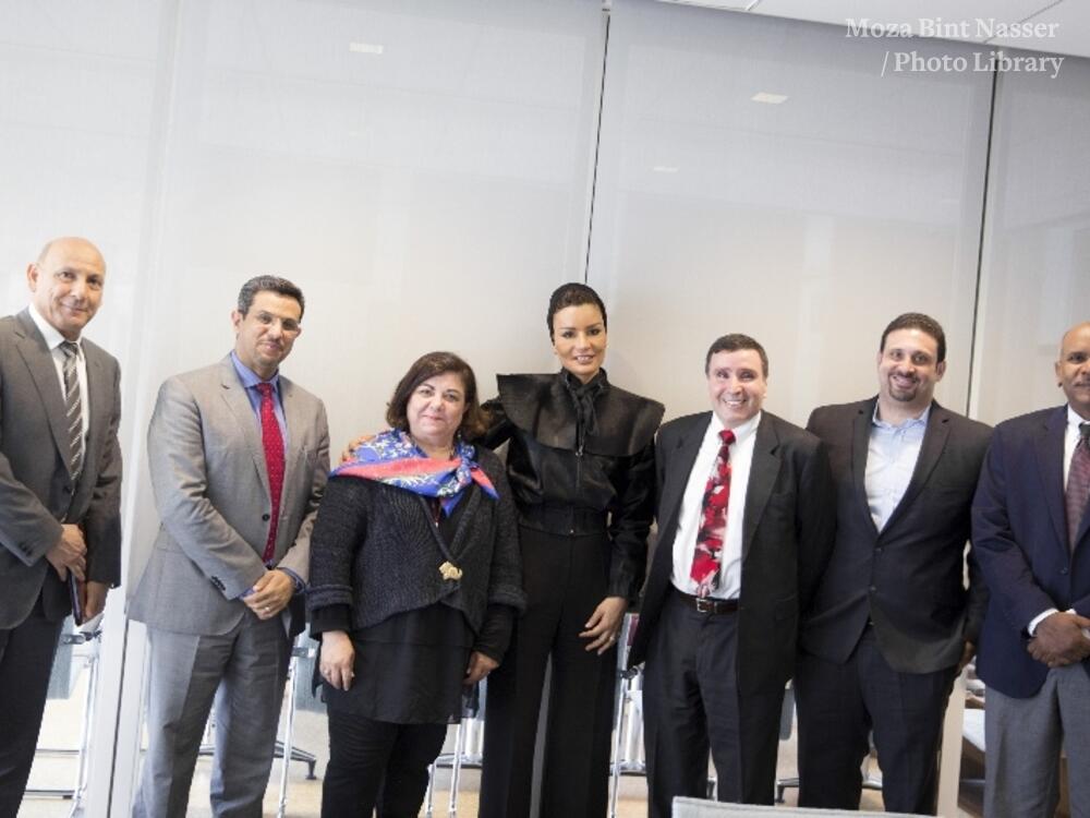 HH Sheikha Moza visits Harvard University and Massachusetts General Hospital 