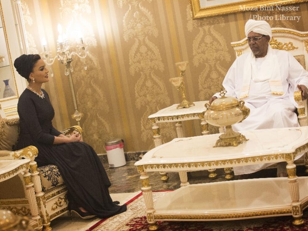 HH Sheikh Moza Meets President Of Sudan HH Sheikh Moza Meets President Of Sudan