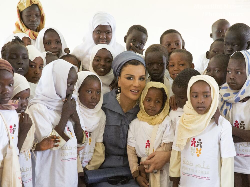 HH Sheikha Moza Visits Education And Employment Projects In Sudan