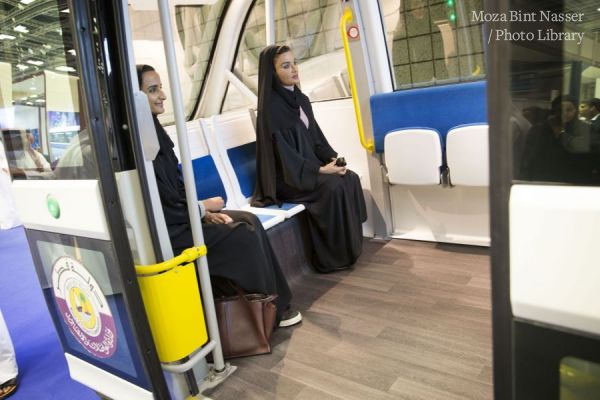 HH Sheikha Moza and HE Sheikha Hind Visit Qatar's information and communication technology exhibition and conference