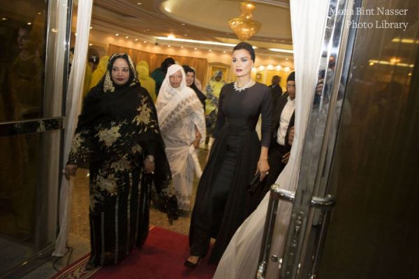 HH Sheikha Moza meets with President of Sudan