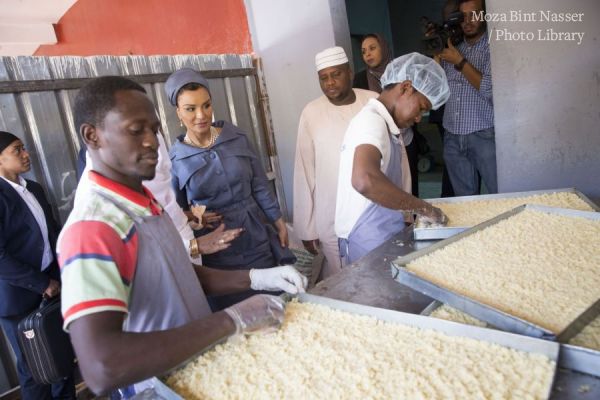 HH Sheikha Moza visits a silatech beneficiary