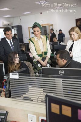 HH Sheikha Moza Visits Vermeg HH Sheikha Moza Visits Vermeg