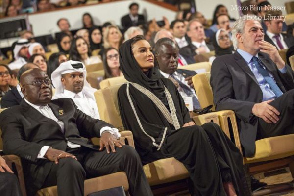 HH Sheikha Moza attends Education Above All session at WISE 2017