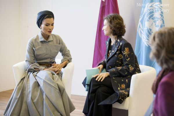  HH Sheikha Moza participates at joint Education Above All and UNESCO high-level event in Paris