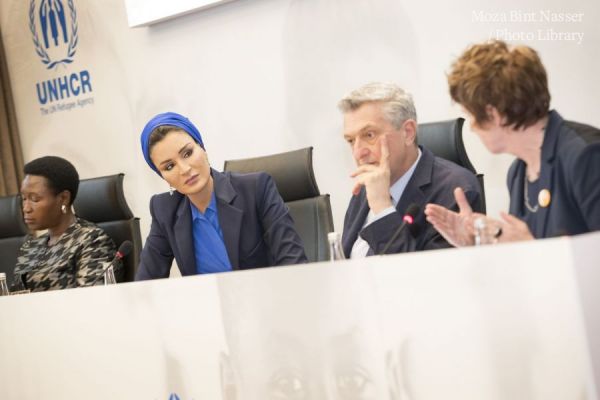 HH Sheikha Moza participates in joint Education Above All and UNHCR event in Geneva