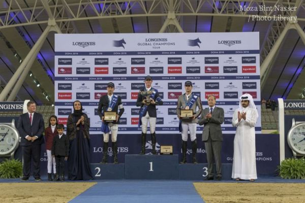 Their Highness attend the Longines Global Championship Tour finale