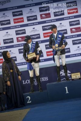 Their Highness attend the Longines Global Championship Tour finale