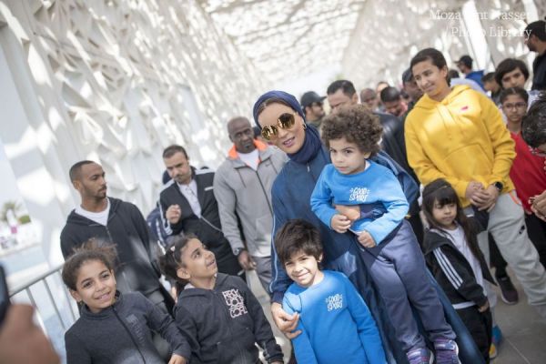 HH Sheikha Moza participates in National Sport Day at Education City