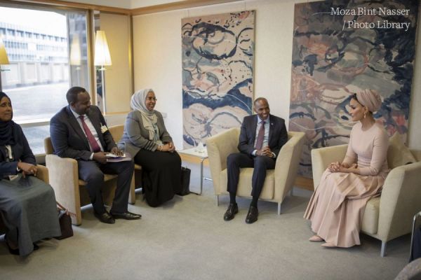 HH Sheikha Moza meets with Prime Minister of Somalia