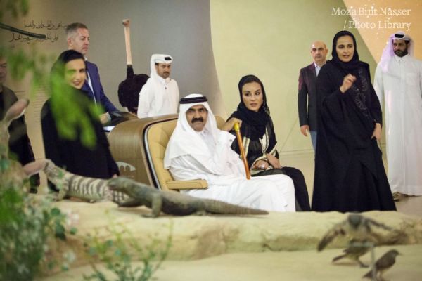 Their Highnesses tour the National Museum of Qatar