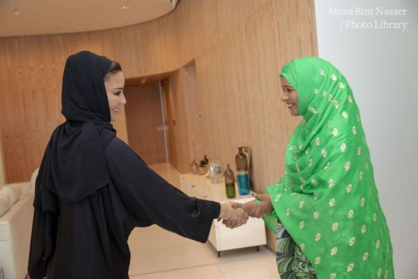 HH Sheikha Moza meets with Speaker of Ethiopian House of Federation